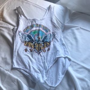 Forever 21 one piece with no buttons graphic tank